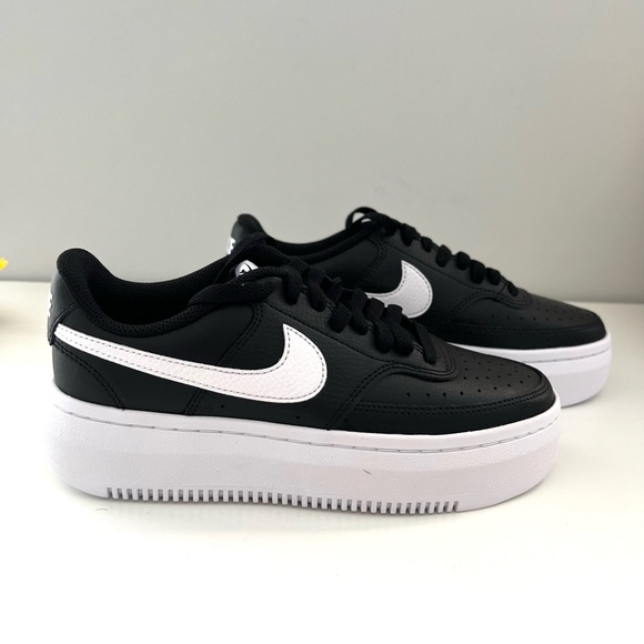 🌟NIKE Women’s Nike Court Vision Alta Black/White - Size 7.5 - Picture 7 of 12